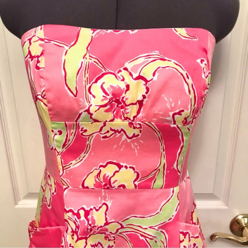 Lilly Pulitzer Blossom Dress Hotty Pink Day Lilly - Picture 6 of 16